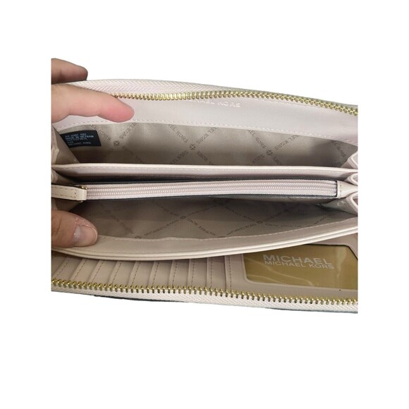 MICHAEL KORS Serena Large Shoulder Tote Blush Pink Gold‎ Hardware With Wallet - Picture 9 of 16